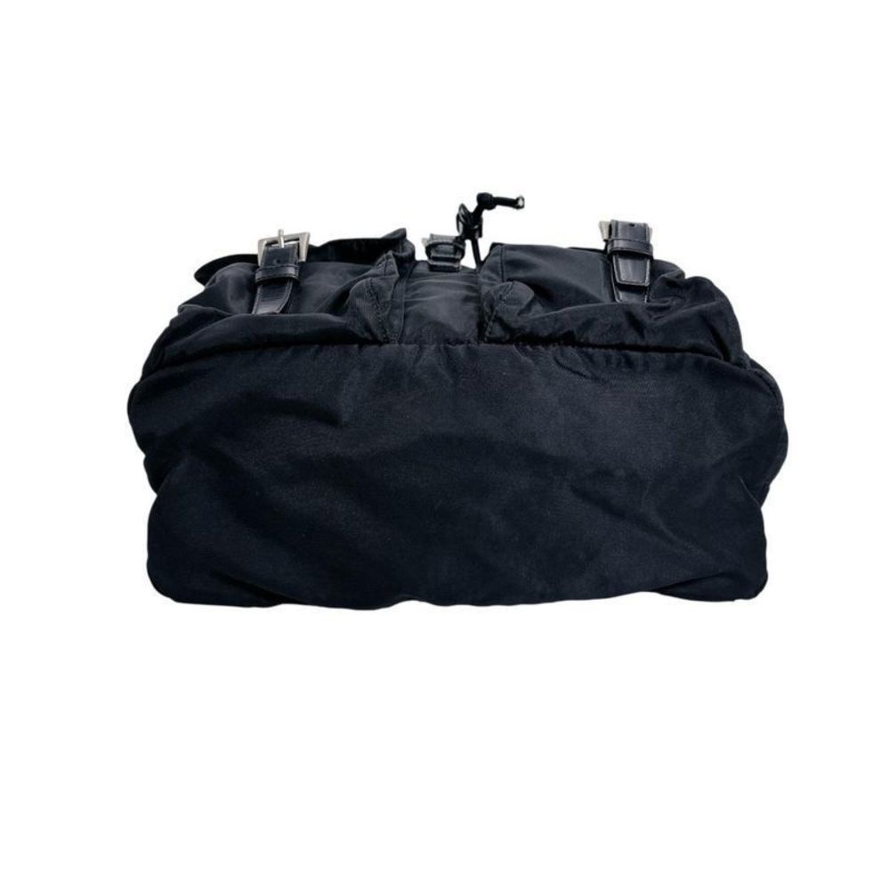 Prada Triangle Logo Backpack Daypack Prada Black - image 4